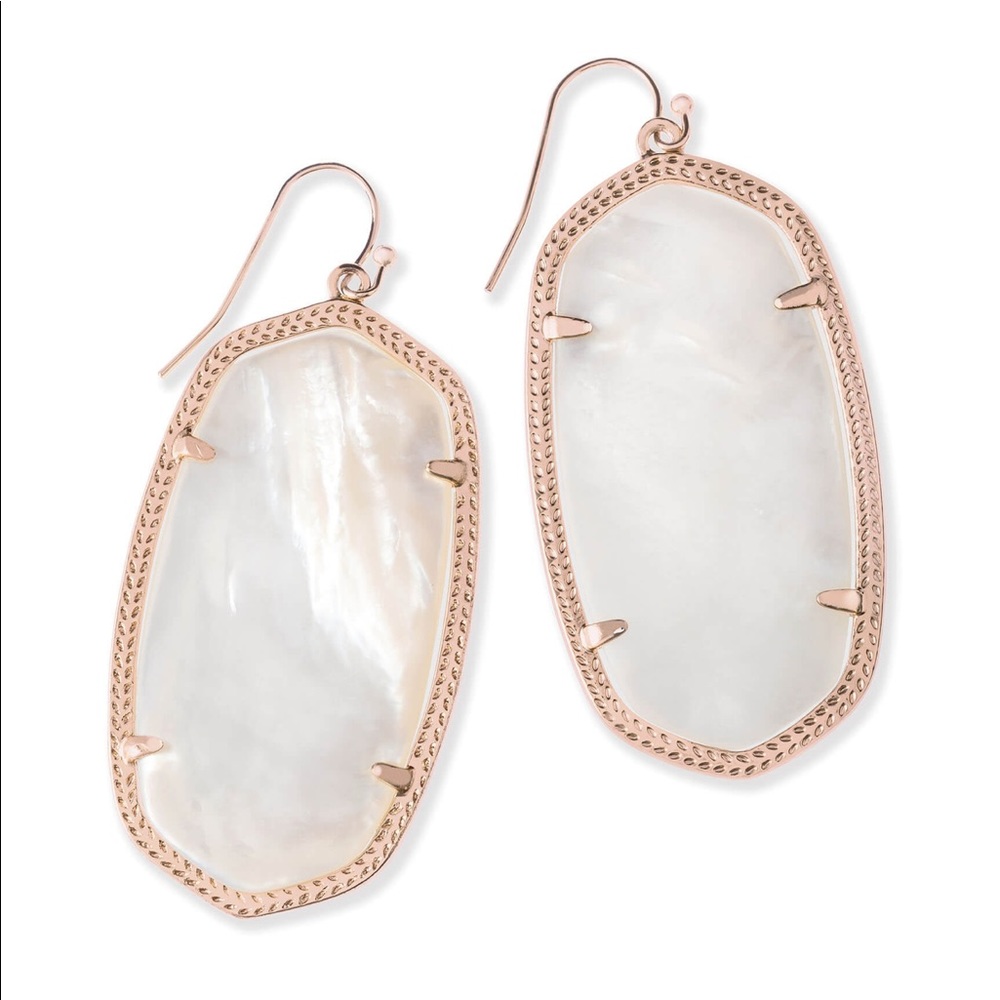 Kendra Scott Danielle earrings-Ivory pearl w/gold